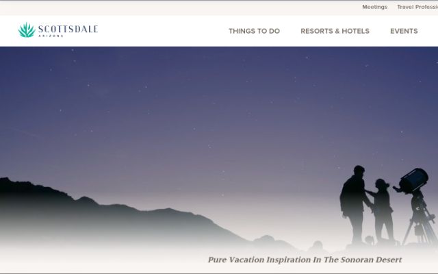 Experience Scottsdale website